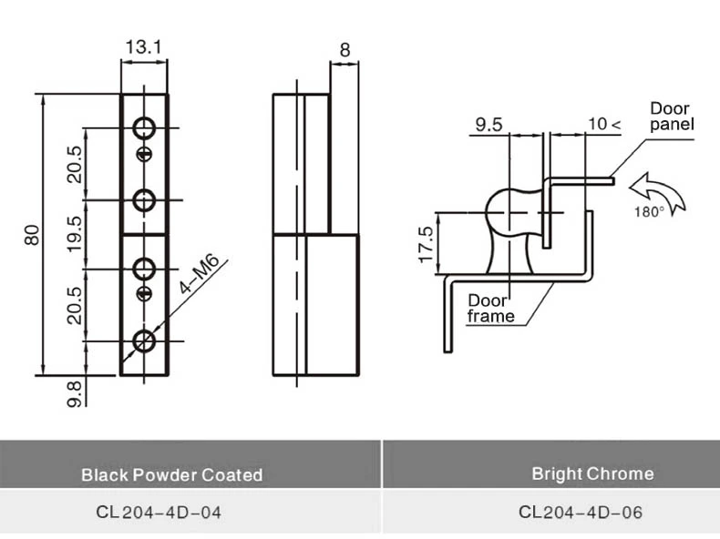 Lift Off Corner External Hinge